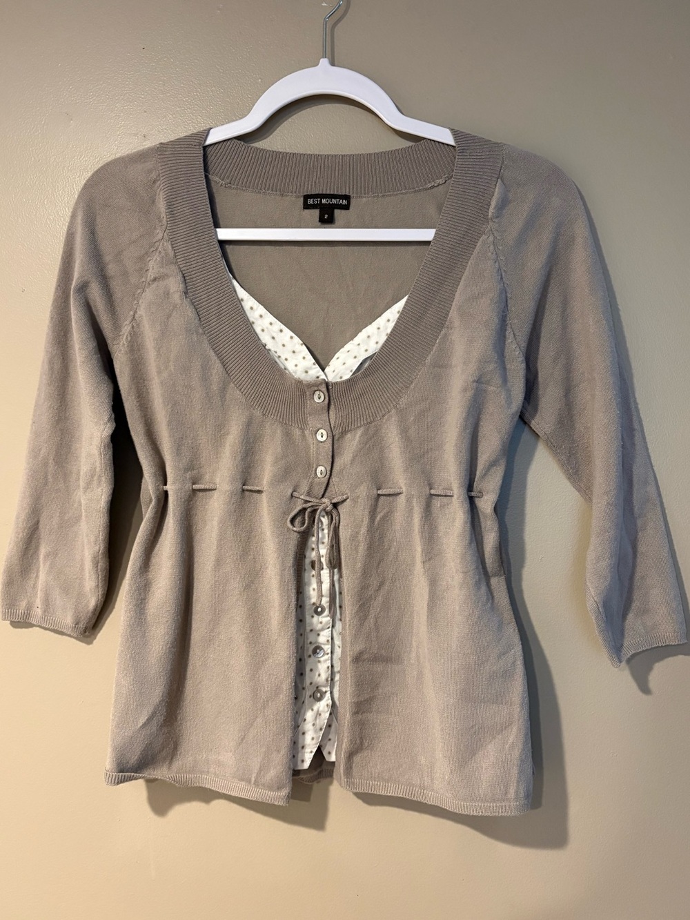2000s coquette preppy polka dot button up cardigan soft girl academia